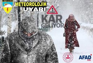 AFAD’dan Van için kritik uyarı